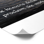 Poster Les cieux déclarent la gloire de Dieu (Coin)