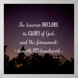 Poster Les cieux déclarent la gloire de Dieu