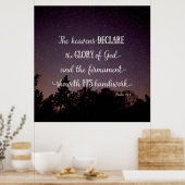 Poster Les cieux déclarent la gloire de Dieu (Cuisine)