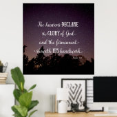 Poster Les cieux déclarent la gloire de Dieu (Bureau à domicile)