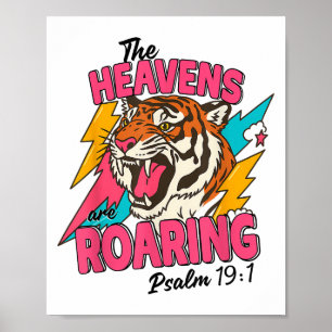 Poster Les Cieux Sont Le Psaume Grave 19 1 Bible Verse Bo