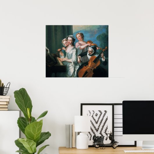 Poster Les cinq sens (Bureau à domicile)