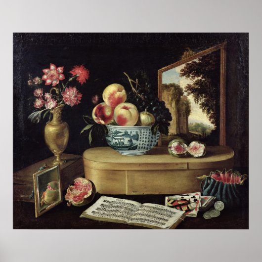 Poster Les cinq sens, 1638 (Devant)