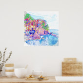 Poster Les Cinq Terres (Cuisine)