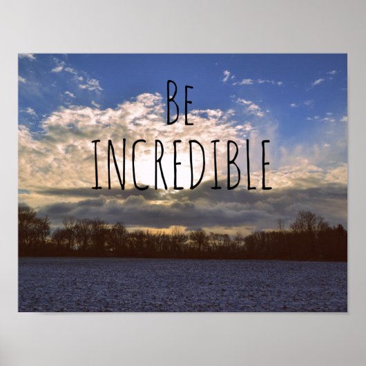 Poster Les Citations Motivationnelles Sont Incroyables (Devant)