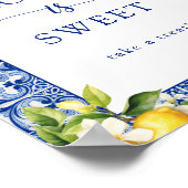 Poster Les citrons Main Squeeze l'amour est doux (Coin)