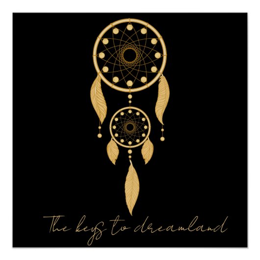 Poster Les clés du pays des rêves, attrapeur de rêve (Devant)