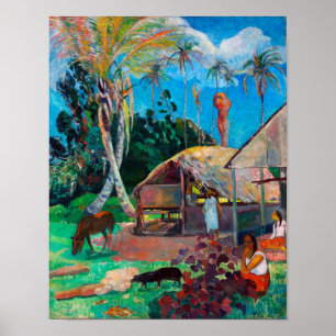 Poster Les Cochons Noirs, Gauguin