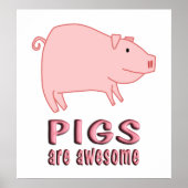 Poster Les cochons sont géniaux (Devant)