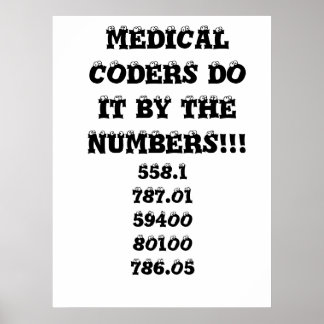 Poster LES CODERS Médicales LE FONT PAR LES NUMÉROS ! ! !