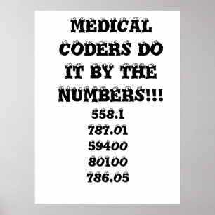 POSTER LES CODEURS MÉDICALE LE FONT PAR LES NOMBRES ! ! !