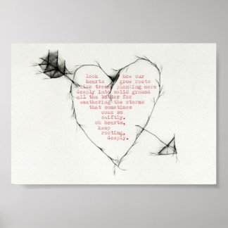 Poster "les coeurs enracinent"