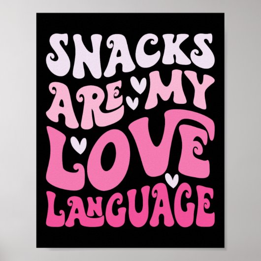 Poster Les collations sont mon langage de l'amour Saint-V (Devant)