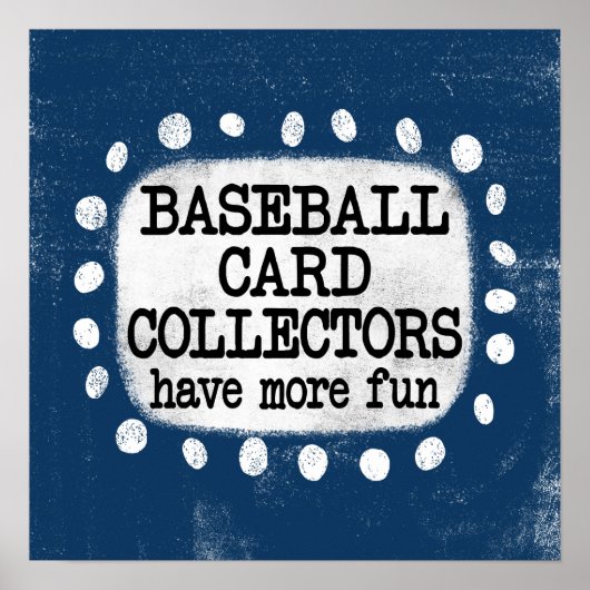 Poster Les Collectionneurs De Cartes De Baseball Ont Plus (Devant)