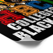 Poster Les Collèges Sont Le Mois De L'Histoire Des Noirs (Coin)