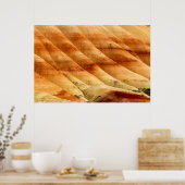 Poster Les collines peintes dans les lits de fossiles de (Cuisine)
