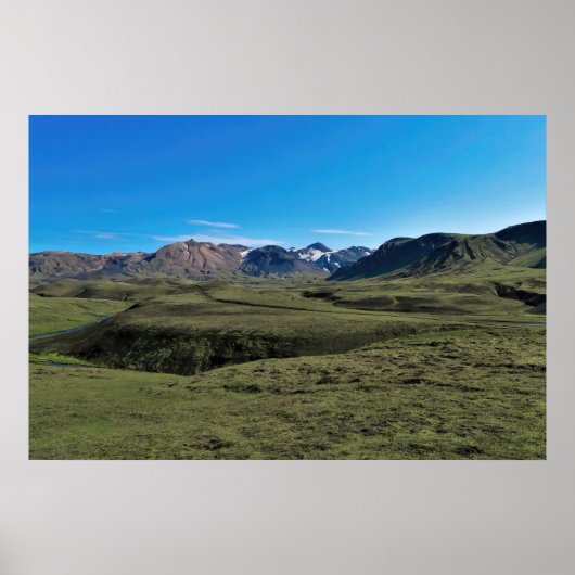 Poster Les collines volcaniques (Devant)