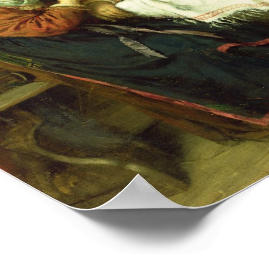 Poster Les commérages, 1887 (Coin)