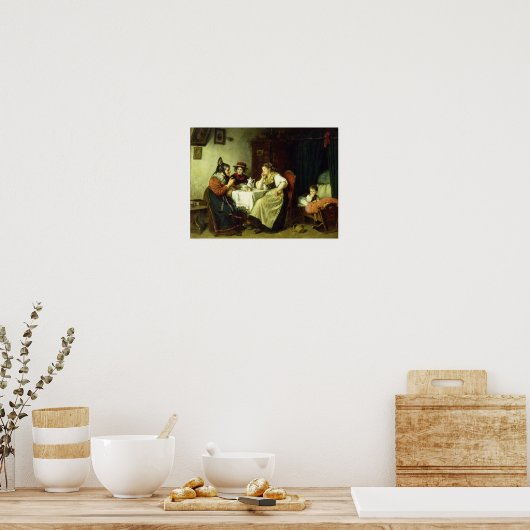 Poster Les commérages, 1887 (Cuisine)