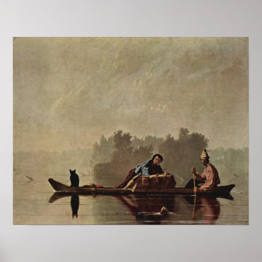 Poster Les commerçants de fourrures qui détruisent le Mis (Devant)