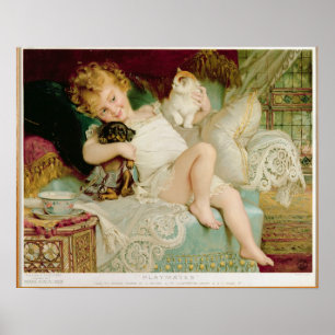 Poster Les compagnons de jeu, tirée de la Pears Annual, 1