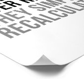 Poster Les comptables ne se retirent jamais (Coin)