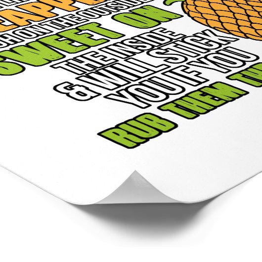 Poster Les Comptables Sont Comme Des Ananas. (Coin)