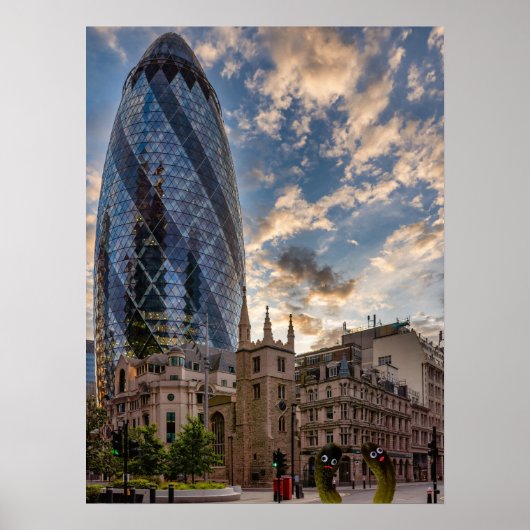 Poster Les concombres de Londres (Devant)