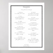 Poster Les conseils de Franklin (Devant)