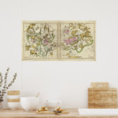 Poster Les constellations d'avril à septembre (Cuisine)