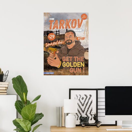 Poster Les Contes de Tarkov 01 Échapper de Tarkov Reshala (Bureau à domicile)