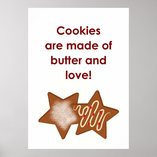 POSTER LES COOKIES SONT FAITS AVEC... (Devant)
