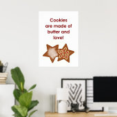 POSTER LES COOKIES SONT FAITS AVEC... (Bureau à domicile)