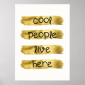 Poster Les cool vivent ici (Devant)