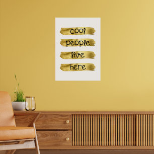 Poster Les cool vivent ici