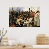 Poster Les cosaques de Zaporozhye par Ilya Repin (Cuisine)