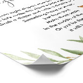 Poster Les couches tard dans la nuit signe cerfs bois ros (Coin)