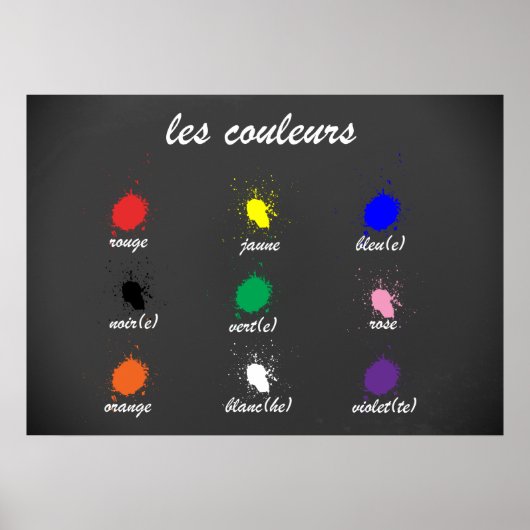 Poster Les Couleurs (Devant)