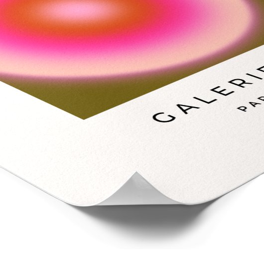 Poster Les Couleurs 05 Aura Olive Et Rose Gradient (Coin)