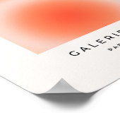 Poster Les Couleurs 09 Orange Gradient Aura (Coin)