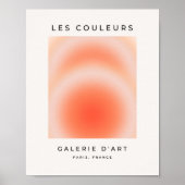 Poster Les Couleurs 09 Orange Gradient Aura (Devant)