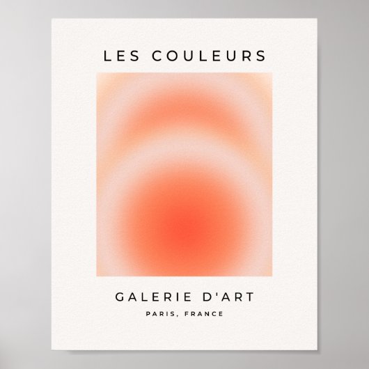 Poster Les Couleurs 09 Orange Gradient Aura (Devant)