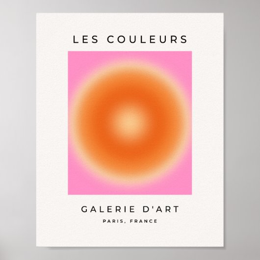 Poster Les Couleurs 11 Pink And Orange Gradient (Devant)