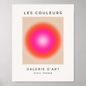 Poster Les Couleurs 12 Orange And Pink Gradient (Devant)