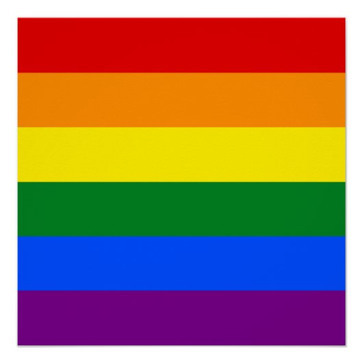 Poster Les couleurs de l'arc-en-ciel (Devant)