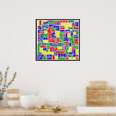 Poster Les couleurs de l'Islam (Cuisine)