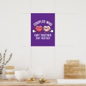 Poster Les couples qui pètent ensemble restent ensemble - (Cuisine)