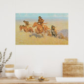 Poster Les Coureurs de Buffalo, Big Horn Basin de Remingt (Cuisine)
