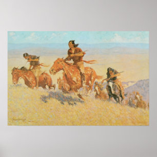 Poster Les Coureurs de Buffalo, Big Horn Basin de Remingt