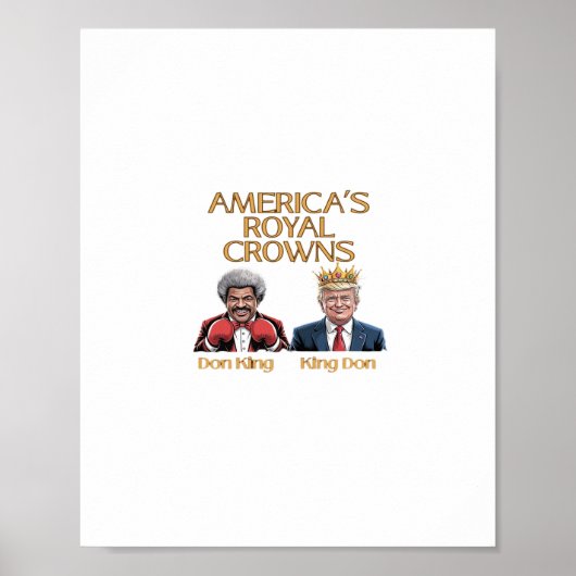 Poster Les Couronnes d'Amérique et graphique de don (Devant)